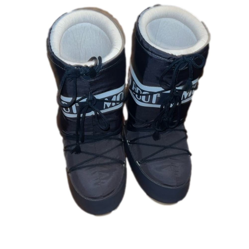 Unisex Moon Boots | US Size 13 Women’s 12 Men’s | Navy Blue - Picture 3 of 3
